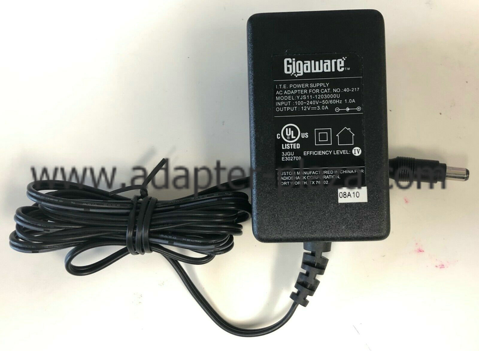 *Brand NEW* Gigaware YJS11-1203000U 40-217 12V 3.0A AC DC Adapter POWER SUPPLY